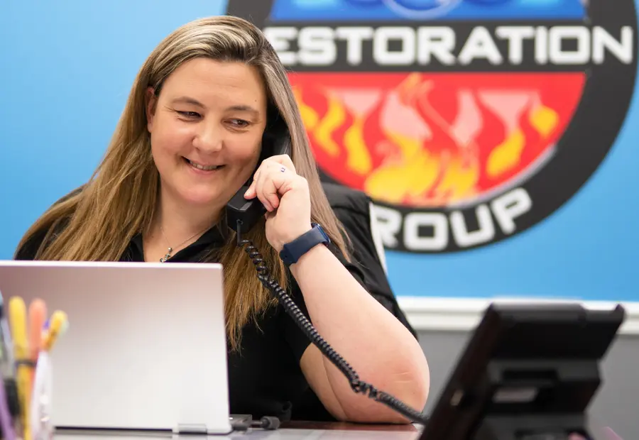 A member of our office team answering an overnight call